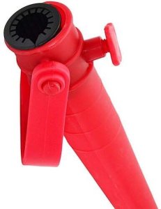 ProBeach BAZA MOCOWANIE DO PARASOLA PLASTIKOWA WKRĘCANA 39CM CZERWONA 2
