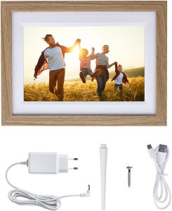 Ramka cyfrowa Rollei Rollei 50014 cyfrowa ramka na zdjęcia Brązowy 25,6 cm (10.1") Ekran dotykowy Wi-Fi 6