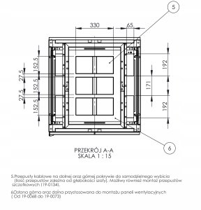 Szafa Sabaj RACK 19" Stojąca 32U 800x890, Drzwi Perforowane 5