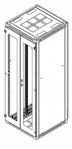 Szafa Sabaj RACK 19" Stojąca 32U 800x890, Drzwi Perforowane 6
