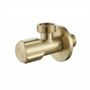 Rea Zawór kątowy 02 1/2" x 3/4" Złoty szczotkowany 2