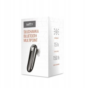 Słuchawki Canyon Setty słuchawka bluetooth multipoint SBM-01 czarna JO 2