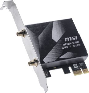 Karta sieciowa MSI Herald BE9400 WiFi 7 PCIe 8