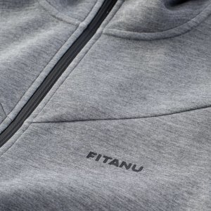 FITANU Męska bluza Fitanu TANER b-dark grey melange rozmiar XL 4