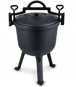 Berdsen Kociołek żeliwny 8l garnek myśliwski pieczonki na ognisko grill BD-482 348200 2
