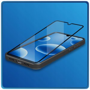 krainaGSM SZKŁO HARTOWANE do Samsung A12 | M12 PEŁNE NA CAŁY EKRAN 5D 9H 2