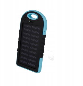 Ładowarka solarna TelForceOne Power bank Setty 5000 mAh niebieski R 2