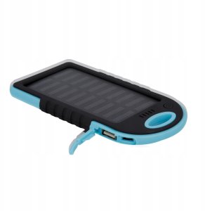 Ładowarka solarna TelForceOne Power bank Setty 5000 mAh niebieski R 4