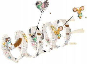 Zolux ZOLUX Tunel dla kota spirala wzór koty i myszy CHATOUILLE 79cm 2