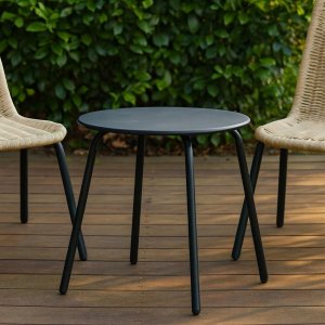 ProGarden Okrągły stolik stalowy tarasowy RONDO, Ø 50 cm 4