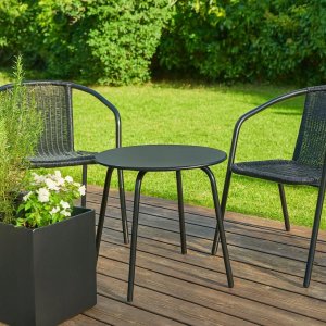 ProGarden Okrągły stolik stalowy tarasowy RONDO, Ø 50 cm 5