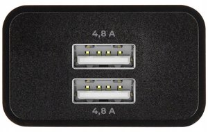 Ładowarka TelForceOne Maxlife ładowarka sieciowa MXTC-12 2x USB 4,8A czarna 4