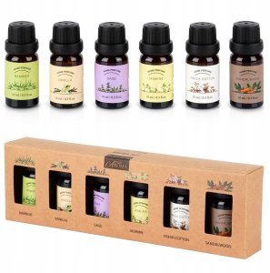Vilde Olejki zapachowe eteryczne do kominka dyfuzora 10 ml zestaw 6 sztuk VILDE 779089 2