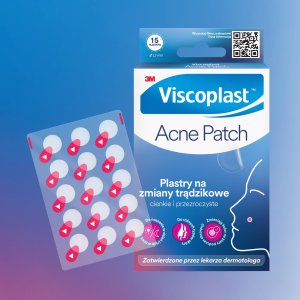 Viscoplast Plastry na zmiany trądzikowe VISCOPLAST-3M Acne Patch, Ø 12 mm, 15 szt., pudełko 5