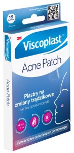 Viscoplast Plastry na zmiany trądzikowe VISCOPLAST-3M Acne Patch, Ø 12 mm, 15 szt., pudełko 7