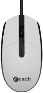 Mysz C-Tech C-TECH Myś WM-10, czarno/biała, USB 3