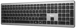 Klawiatura C-Tech C-TECH Klawiatura Quallis KB-118 Dual mode, bezprzewodowa, BT5.0 + 2,4GHz, przycisk nożycowy, USB nano receiver, CZ/SK 4