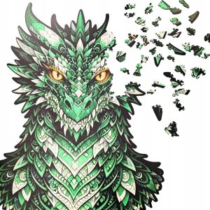 Mruu&Pruu Puzzle Drewniane Smok Mądrości 415 el XXL puzzle smok puzzle drewniane smok 3