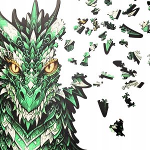 Mruu&Pruu Puzzle Drewniane Smok Mądrości 415 el XXL puzzle smok puzzle drewniane smok 4