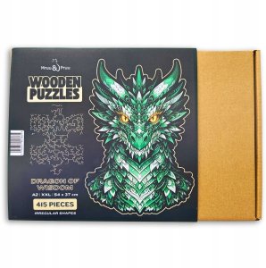 Mruu&Pruu Puzzle Drewniane Smok Mądrości 415 el XXL puzzle smok puzzle drewniane smok 10