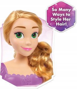 Just Play Just Play Disney Princess - Rapunzel Styling Head, Make-up and Hairdressing Head 4