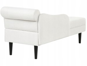 Beliani Szezlong prawostronny YVOIRE Złamana biel 5