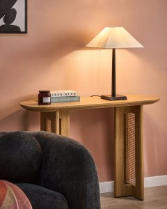 Lampa stołowa Beliani Lampa stołowa DHUD Metal Czarny 2