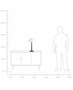 Lampa stołowa Beliani Lampa stołowa DHUD Metal Czarny 10