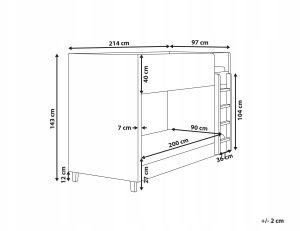 Beliani Łóżko piętrowe Welur CHOCQUES 90 x 200 cm Jasnoszary 3