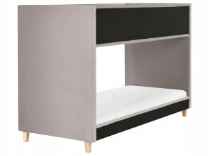 Beliani Łóżko piętrowe Welur CHOCQUES 90 x 200 cm Jasnoszary 7