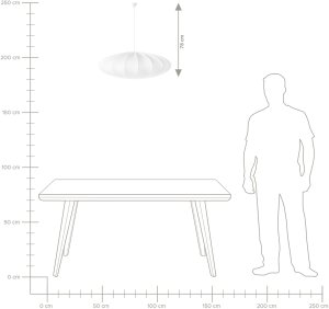 Lampa wisząca Beliani Lampa wisząca GUACARA Biały 10