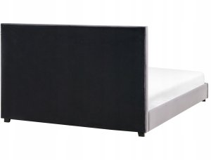 Beliani Łóżko wodne Welur ROUEN 180 x 200 cm Ciemnoszary 5