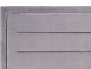Beliani Łóżko wodne Welur ROUEN 180 x 200 cm Ciemnoszary 7