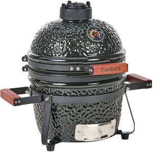 Beliani Mini grill węglowy KAMADO Ceramika Czarny 5
