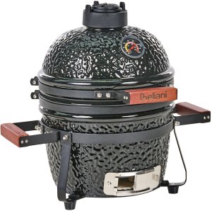 Beliani Mini grill węglowy KAMADO Ceramika Czarny 6