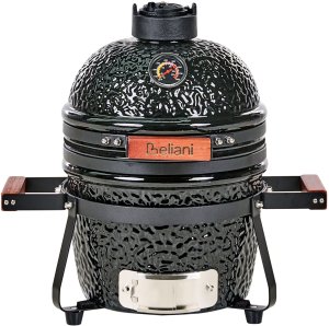 Beliani Mini grill węglowy KAMADO Ceramika Czarny 7