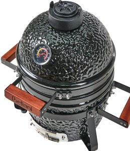 Beliani Mini grill węglowy KAMADO Ceramika Czarny 9