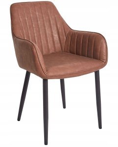 Beliani Zestaw 2 krzeseł do jadalni WELLSTON Brązowy 4