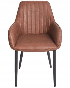 Beliani Zestaw 2 krzeseł do jadalni WELLSTON Brązowy 5