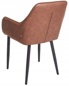 Beliani Zestaw 2 krzeseł do jadalni WELLSTON Brązowy 6