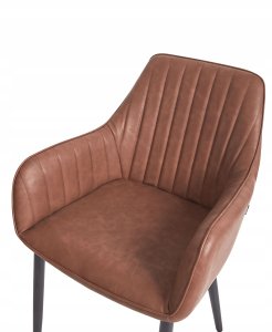 Beliani Zestaw 2 krzeseł do jadalni WELLSTON Brązowy 7