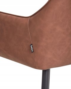 Beliani Zestaw 2 krzeseł do jadalni WELLSTON Brązowy 8