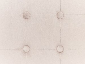 Beliani Puf WISCONSIN Welur Jasnobeżowy 6