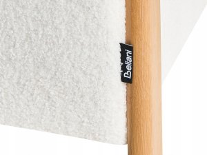 Beliani Puf ze schowkiem EDLAND Boucle 45 cm 43 cm Biały 12