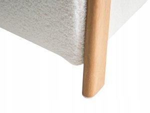 Beliani Puf ze schowkiem EDLAND Boucle 45 cm 43 cm Biały 13