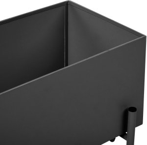 Beliani Doniczka na nóżkach VINCA Metal 70 cm Czarny 6