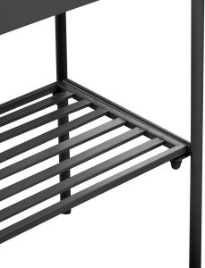 Beliani Doniczka na nóżkach VINCA Metal 70 cm Czarny 7