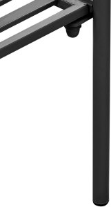 Beliani Doniczka na nóżkach VINCA Metal 70 cm Czarny 8