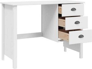 Biurko vidaXL Białe 100 cm x 45 cm 4