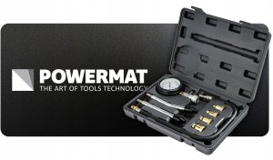 Powermat MIERNIK CIŚNIENIA SPRĘŻANIA BENZYNA TESTER POZIOMU KOMPRESJI SILNIKA ZESTAW 10